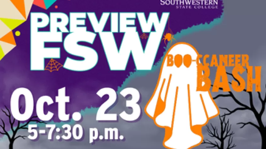 PreView FSW & Boo-ccaneer Bash, Oct. 23, 5-7:30 p.m.