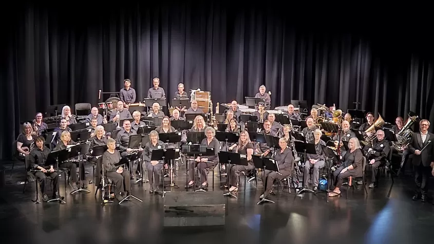 The Southwest Florida Concert Band on Stage.