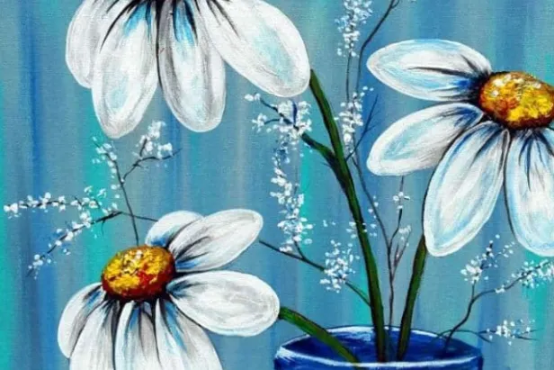 Daisy Mason Jar
