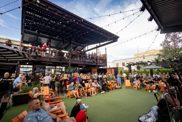 Bay Street Yard outdoor set up
