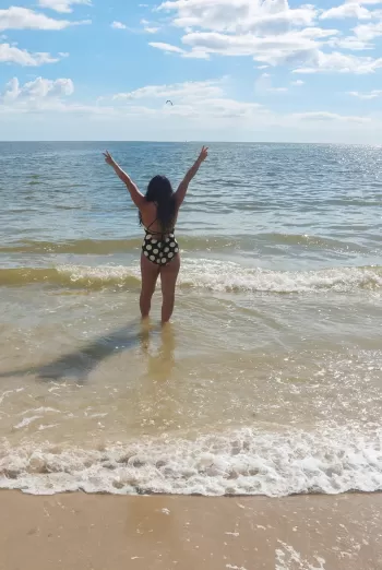Woman at beach