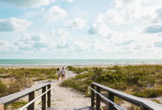 couple on the beach 