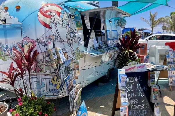 The Roxie Mobile Welcome Center In Times Square.